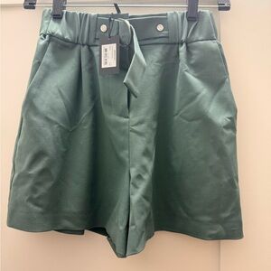 Maje High Waist Green Shorts